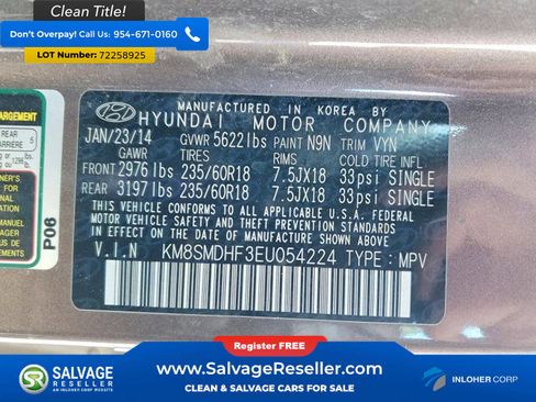 Used 2014 Hyundai Santa Fe GLS image 17