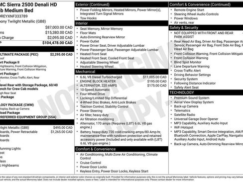 Used 2022 GMC Sierra 2500 Denali w/ Denali Ultimate Package AWD/4WD image 5