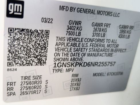 Certified 2022 Chevrolet Tahoe Z71 image 19