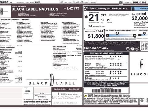 Used 2019 Lincoln Nautilus Black Label image 13