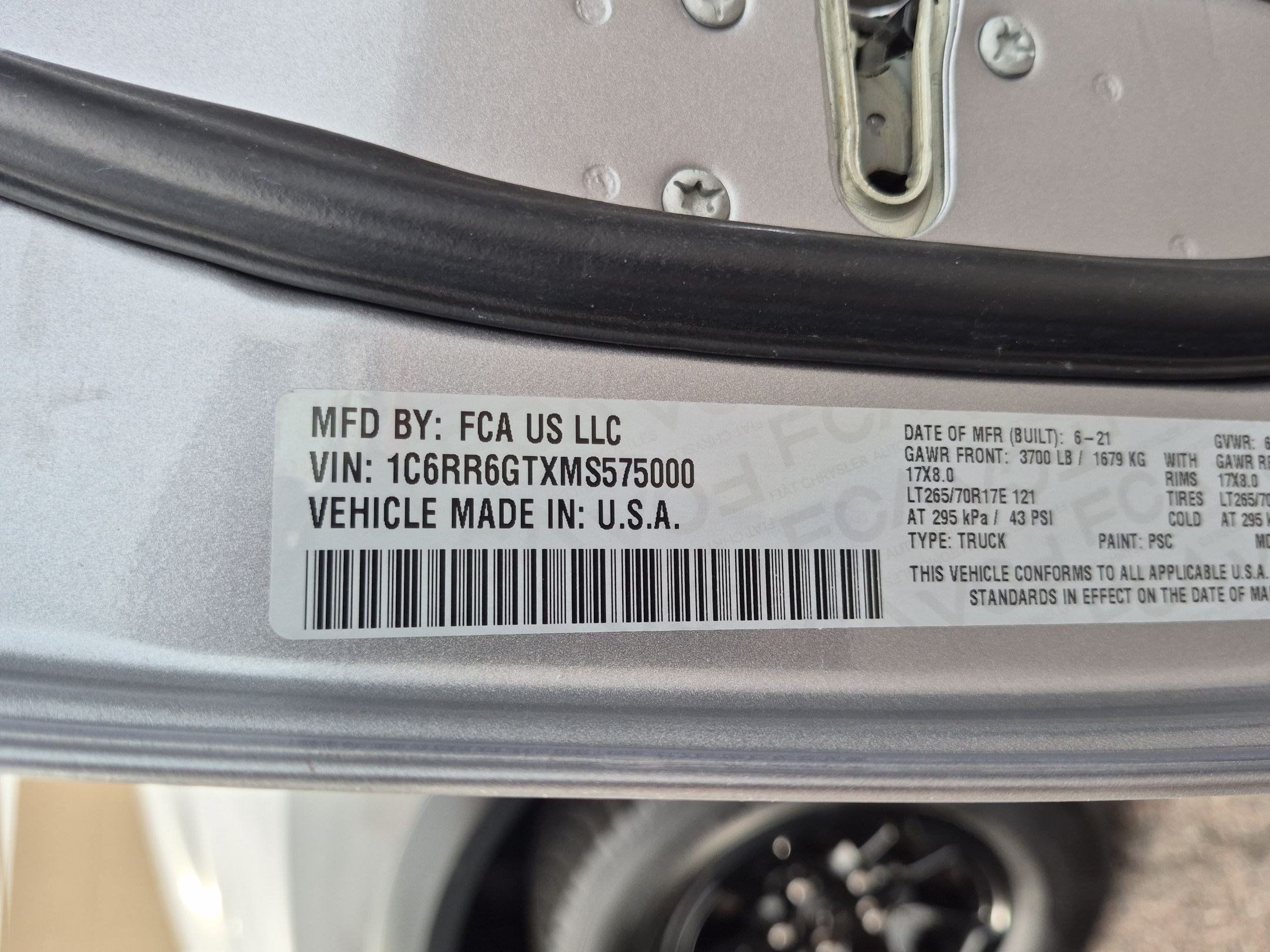Used 2021 RAM 1500 Warlock w/ Electronics Group RWD image 26