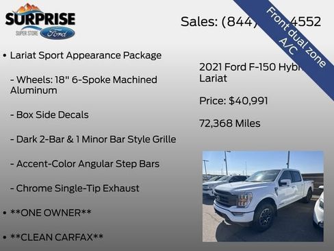 Used 2021 Ford F150 Lariat AWD/4WD image 19