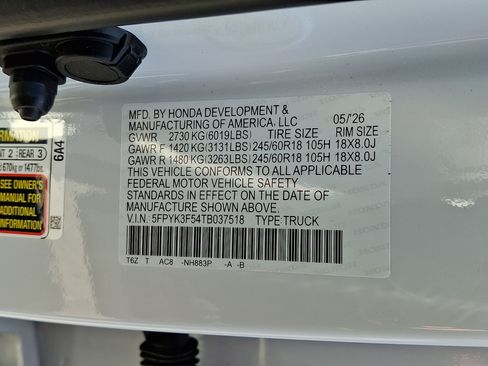 New 2026 Honda Ridgeline RTL image 10