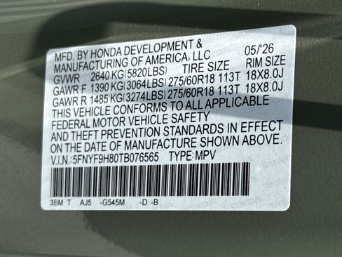 Used 2026 Honda Passport TrailSport Elite image 36