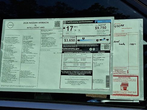 New 2026 Nissan Armada SL w/ Captain's Chari Seat Package image 11