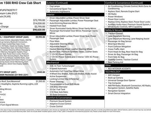 Used 2026 RAM 1500 RHO w/ RHO Level 1 Equipment Group AWD/4WD image 21