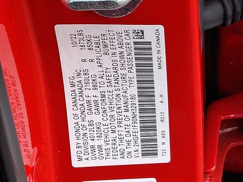 Used 2022 Honda Civic Touring image 29