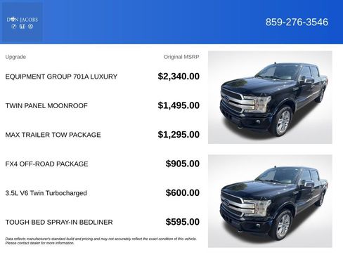 Used 2019 Ford F150 Platinum w/ Equipment Group 701A Luxury AWD/4WD image 5