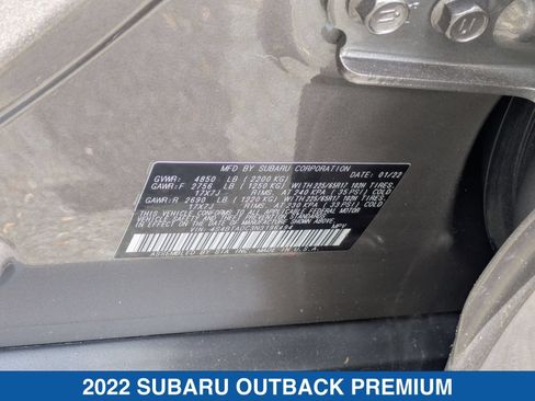 Certified 2022 Subaru Outback Premium AWD/4WD image 34
