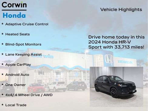 Used 2024 Honda HR-V Sport image 6