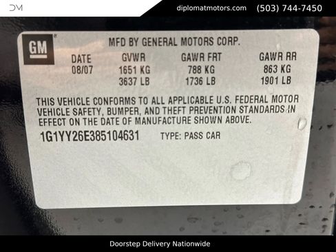 Used 2008 Chevrolet Corvette Z06 w/ Preferred Equipment Group image 47