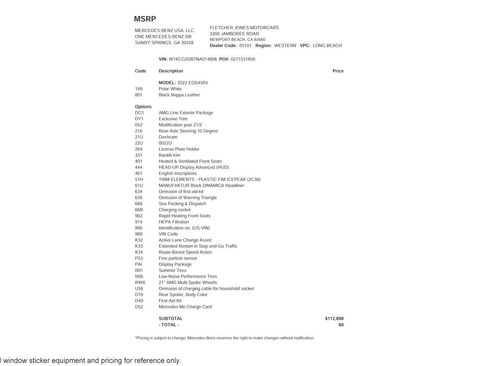 Used 2022 Mercedes-Benz EQS 450+ Sedan image 2