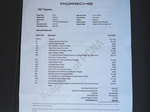 Used 2021 Porsche Cayenne image 85