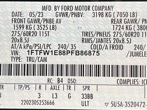 Used 2023 Ford F150 Lariat w/ Equipment Group 502A High AWD/4WD image 61