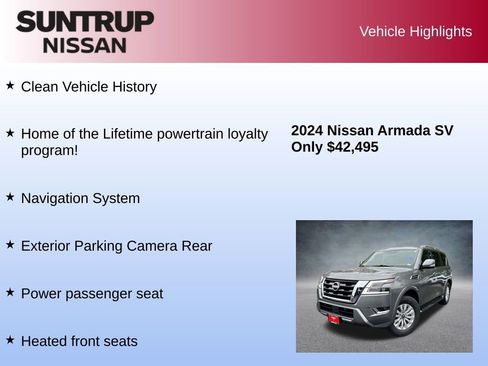 Used 2024 Nissan Armada SV w/ Cargo Package image 8