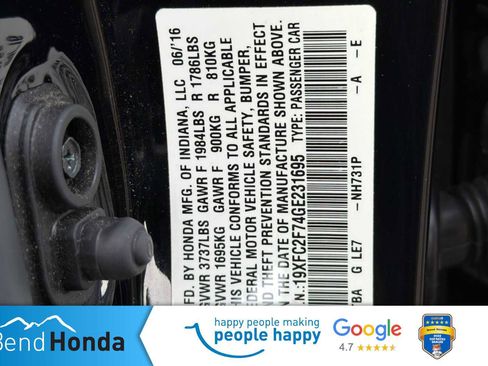 Used 2016 Honda Civic EX image 27