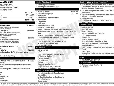 Used 2013 Lexus RX 450h AWD w/ Navigation Pkg image 53