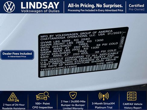 Used 2023 Volkswagen Atlas Cross Sport SE w/ Black Wheel Package AWD/4WD image 28