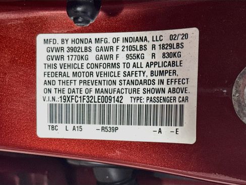 Used 2020 Honda Civic EX image 40