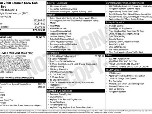 Used 2024 RAM 2500 Laramie w/ Safety Group image 25