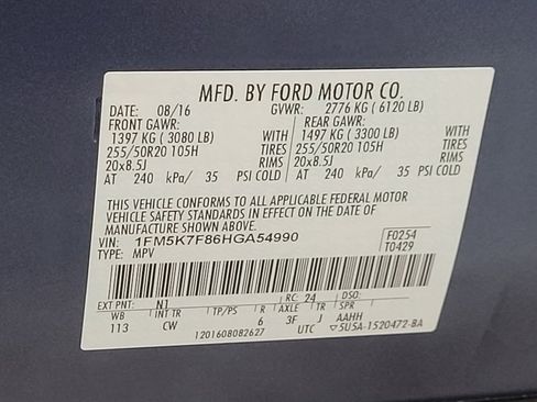 Used 2017 Ford Explorer Limited w/ Equipment Group 301A FWD image 33