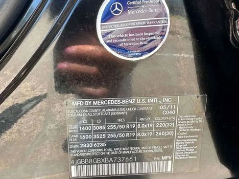 Used 2011 Mercedes-Benz ML 350 4MATIC image 8