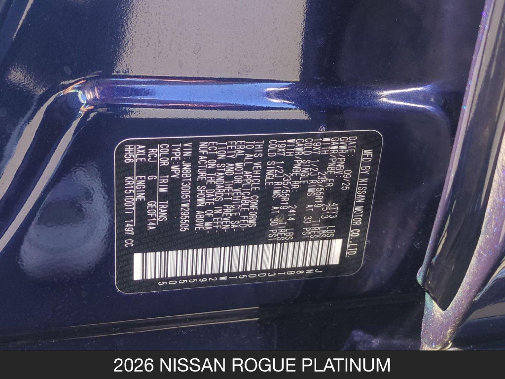 Certified 2026 Nissan Rogue Platinum w/ Platinum Premium Package AWD/4WD image 25