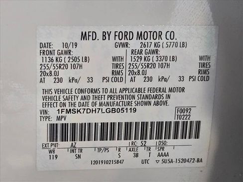 Used 2020 Ford Explorer XLT w/ Equipment Group 202A RWD image 25