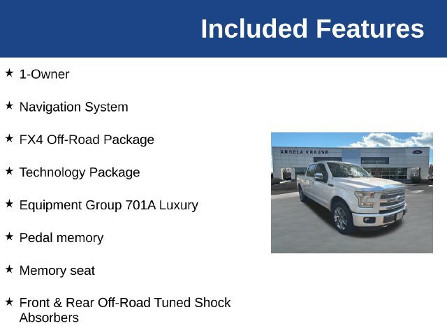 Used 2016 Ford F150 Platinum w/ Equipment Group 701A Luxury AWD/4WD image 5