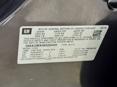Used 2016 GMC Terrain SLE FWD image 28