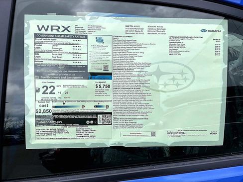 New 2026 Subaru WRX tS AWD/4WD image 19
