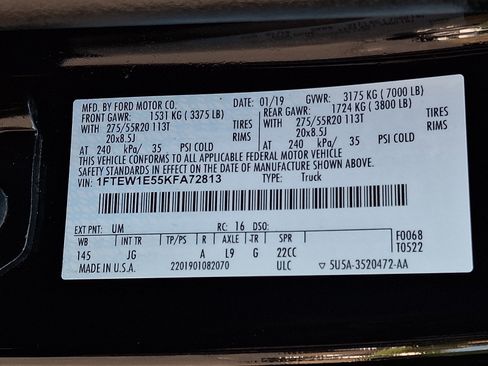 Certified 2019 Ford F150 XL w/ Equipment Group 101A Mid AWD/4WD image 28