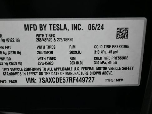Used 2024 Tesla Model X AWD/4WD image 12