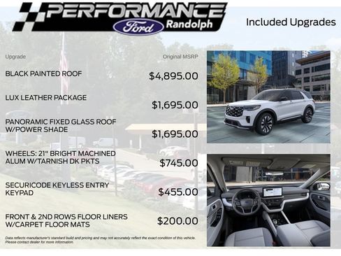 New 2026 Ford Explorer Platinum w/ LUX Leather Package AWD/4WD image 4