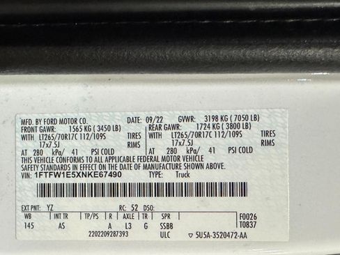Used 2022 Ford F150 XL w/ Trailer Tow Package AWD/4WD image 61