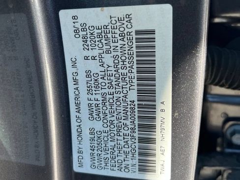 Used 2018 Honda Accord Touring image 9