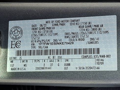 Used 2022 Ford F150 XLT w/ Trailer Tow Package image 32