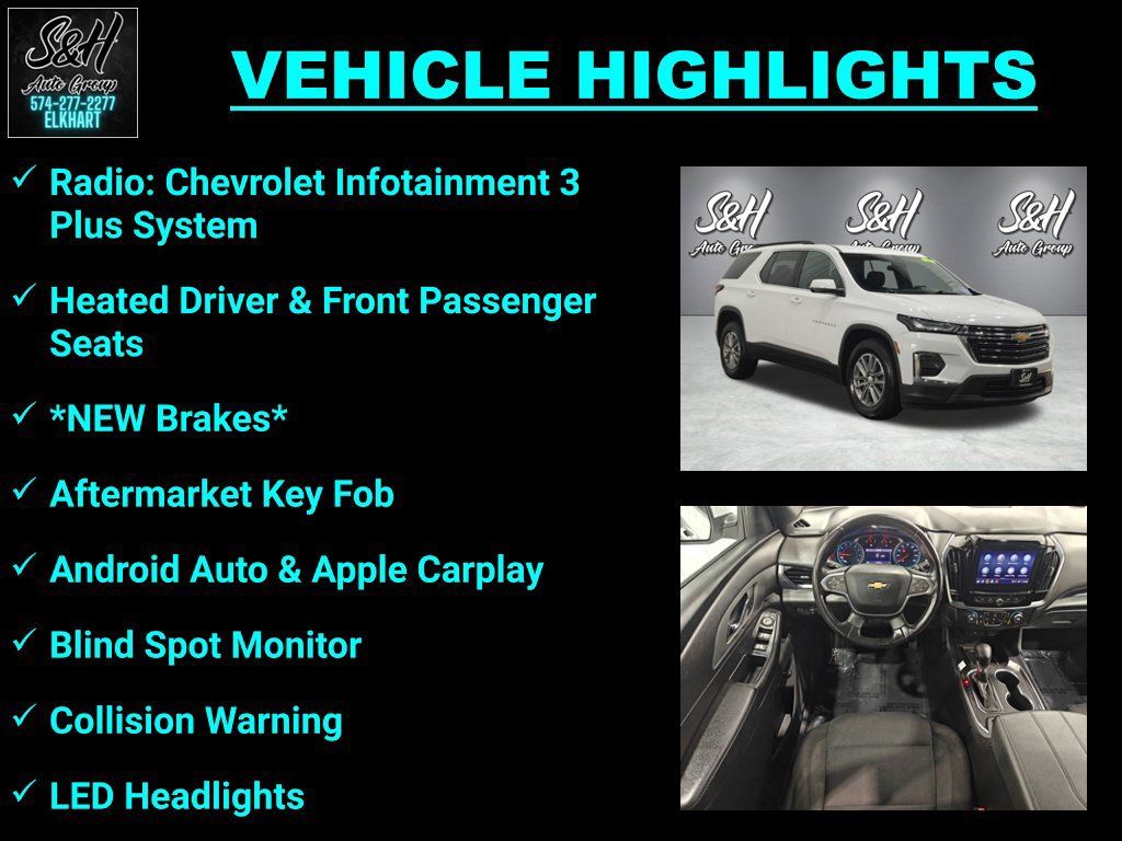 Used 2022 Chevrolet Traverse LT AWD/4WD image 3