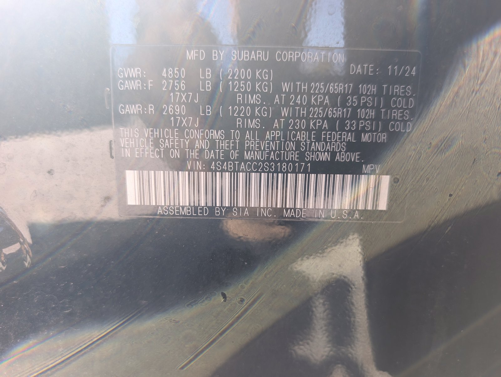 Certified 2025 Subaru Outback Premium AWD/4WD image 10