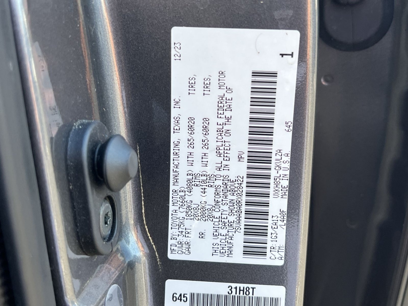 Used 2024 Toyota Sequoia Limited w/ Nightshade Package AWD/4WD image 41