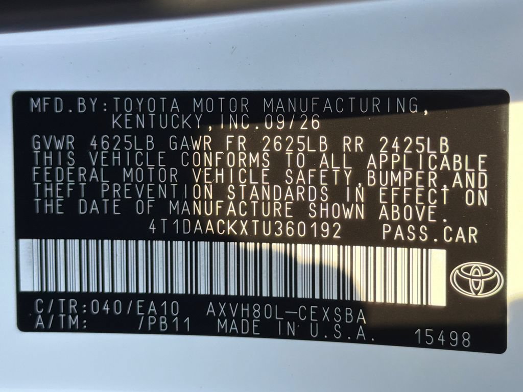 New 2026 Toyota Camry SE w/ Multimedia Upgrade Package FWD image 37