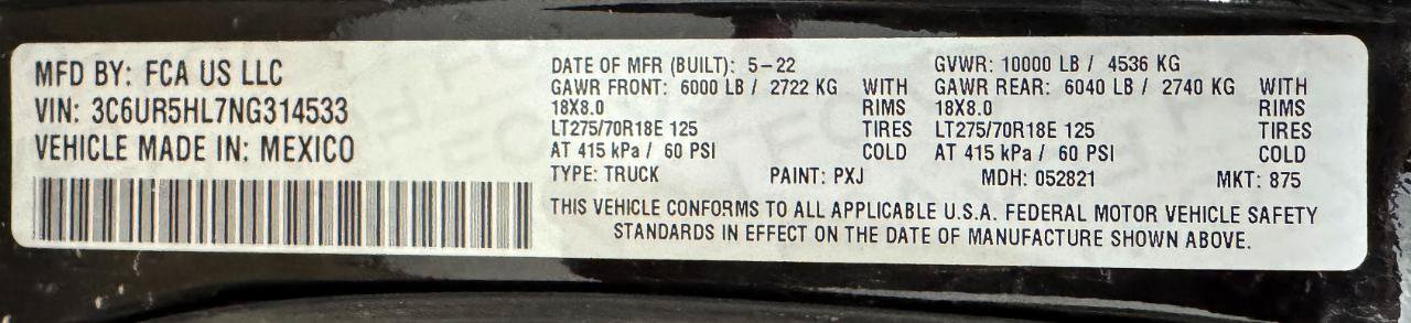 Used 2022 RAM 2500 Tradesman w/ Chrome Appearance Group AWD/4WD image 14