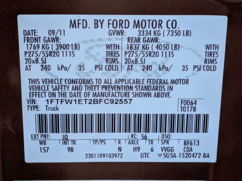 Used 2011 Ford F150 Platinum AWD/4WD image 30