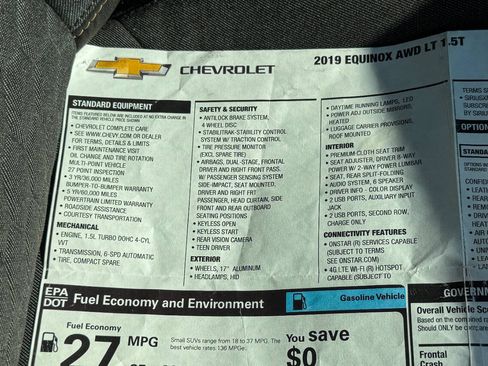 Used 2019 Chevrolet Equinox LT AWD/4WD image 35