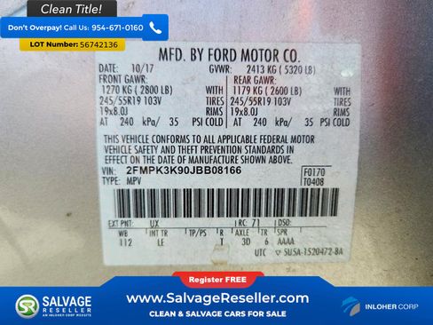 Used 2018 Ford Edge Titanium w/ Technology Package FWD image 17