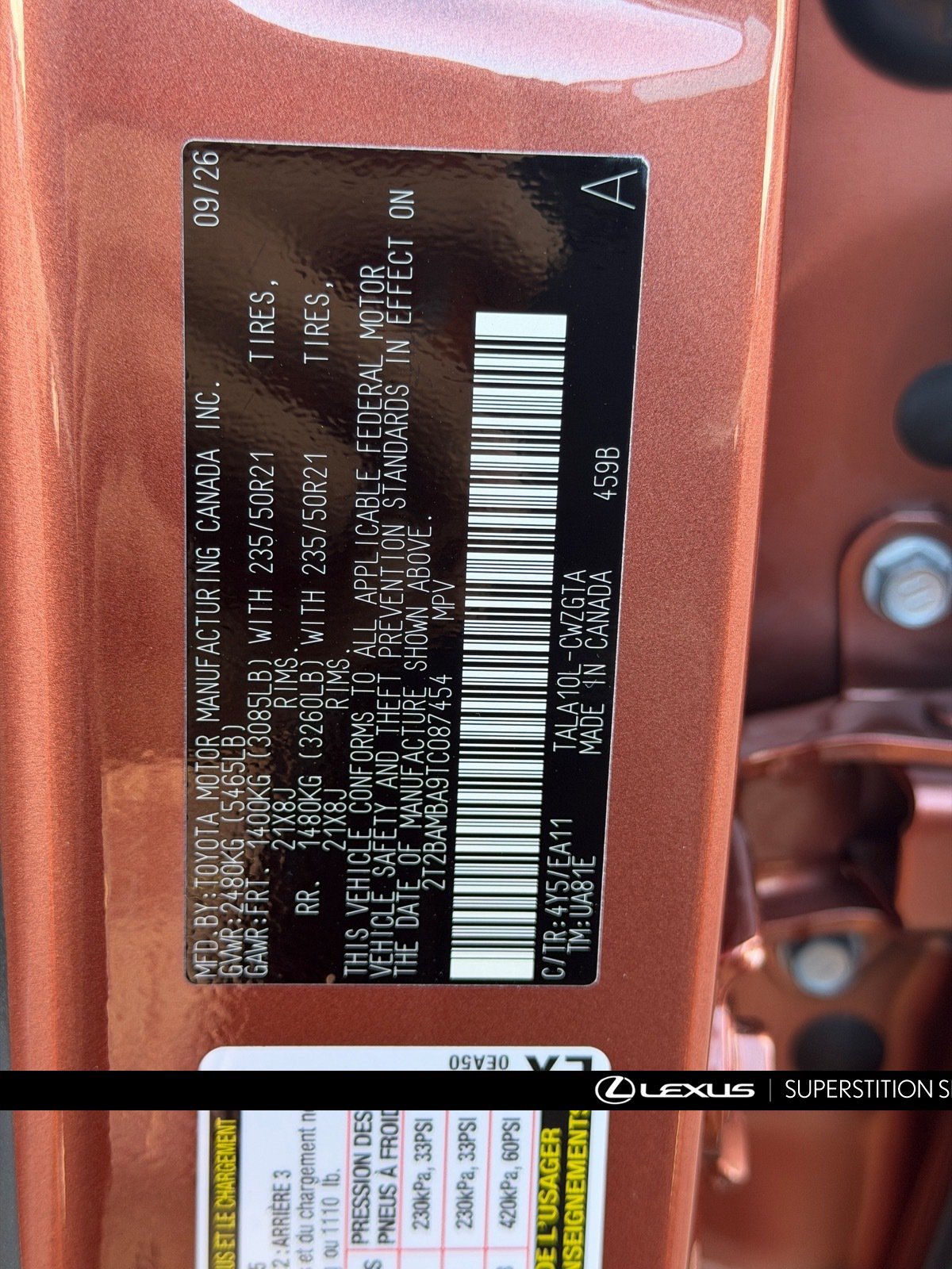 New 2026 Lexus RX 350 Premium w/ Convenience Package FWD image 28