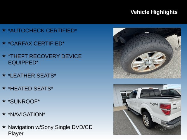 Used 2012 Ford F150 Lariat w/ Lariat Plus Pkg AWD/4WD image 4