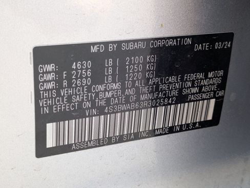 Used 2024 Subaru Legacy AWD/4WD image 34