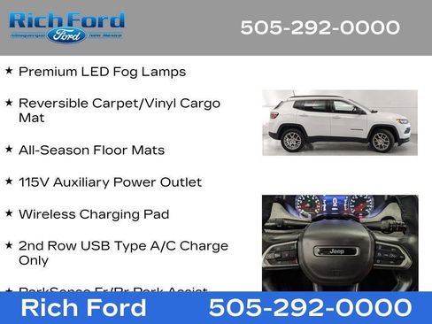 Used 2022 Jeep Compass Latitude w/ Sun and Sound Group AWD/4WD image 45