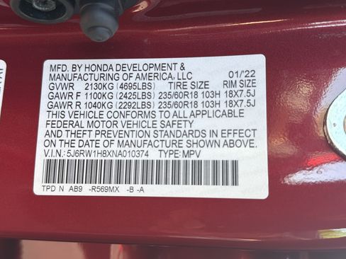 Certified 2022 Honda CR-V EX-L image 36